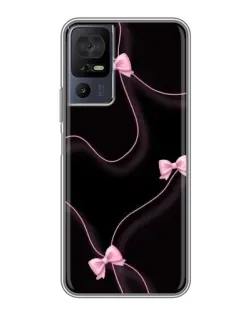 Чохол для TCL 40 SE з картинкою «Рожеві стрічки»