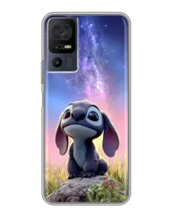 Чехол для TCL 40 SE с картинкой «Стич на рассвете»