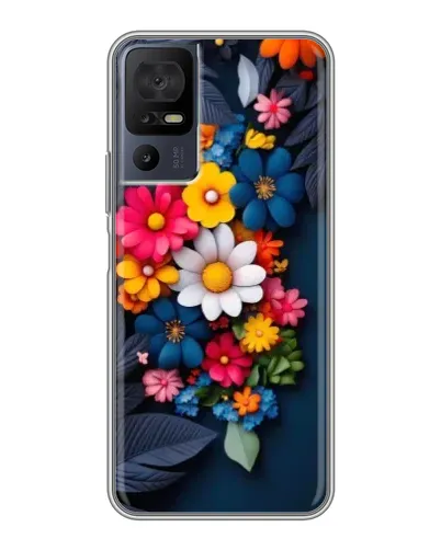 Чохол для TCL 40 SE з картинкою «Квіткова феєрія»