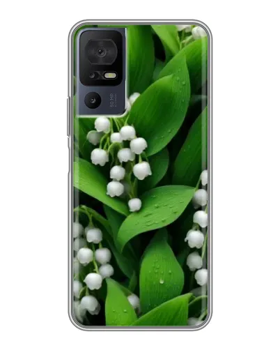 Чохол для TCL 40 SE з картинкою «Конвалії в зелені»