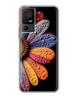 Чохол для TCL 40 SE з картинкою «Райдужна квітка»
