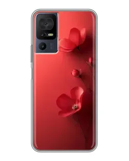 Чохол для TCL 40 SE з картинкою «Макові суцвіття»