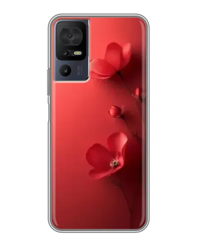 Чохол для TCL 40 SE з картинкою «Макові суцвіття»