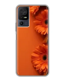 Чохол для TCL 40 SE з картинкою «Помаранчеві гербери»