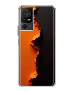 Чохол для TCL 40 SE з картинкою «Помаранчевий розлом»