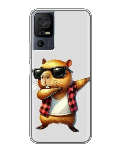 Чохол для TCL 40 SE з картинкою «Капібара репер даб»