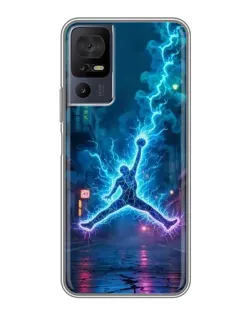 Чохол для TCL 50 5G з картинкою «Jordan Gold Jumpman»