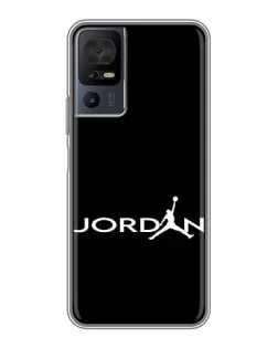 Чохол для TCL 50 5G з картинкою «Jordan White Logo»