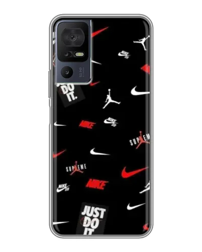 Чохол для TCL 50 5G з картинкою «Nike Mix Pattern»