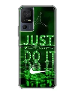 Чохол для TCL 50 5G з картинкою «Зелений неоновий Nike»