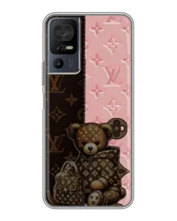 Чохол для TCL 50 5G з картинкою «Ведмедик у стилі LV»