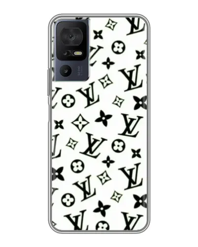 Чохол для TCL 50 5G з картинкою «Монохромний хаос LV»
