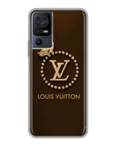 Чохол для TCL 50 5G з картинкою «LV — золота печатка»
