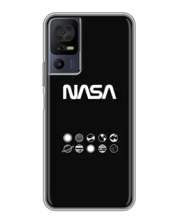 Чохол для TCL 50 5G з картинкою «NASA — технічний принт»