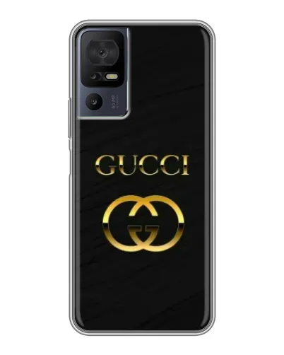 Чохол для TCL 50 5G з картинкою «Золотий логотип Gucci»