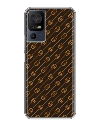 Чохол для TCL 50 5G з картинкою «Gucci — золоті діагоналі»