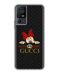 Чохол для TCL 50 5G з картинкою «Мінні Маус Gucci — чорний»