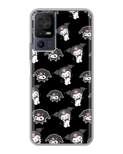 Чехол для TCL 50 5G с картинкой «Черный паттерн Kuromi» Чехол для TCL 50 5G с картинкой «Черный паттерн Kuromi»