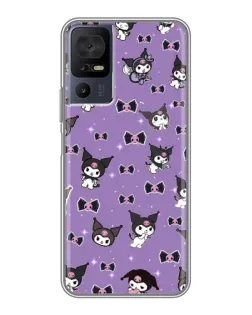 Чехол для TCL 50 5G с картинкой «Kuromi — паттерн»