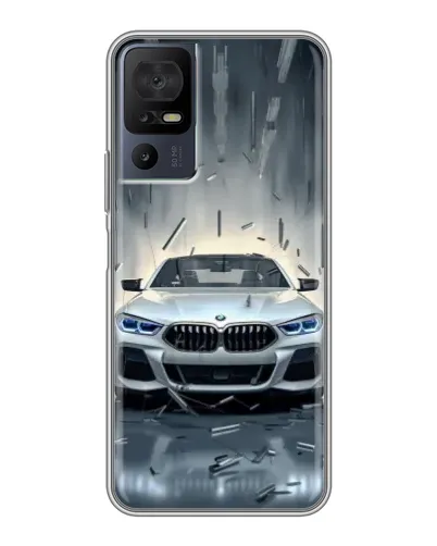 Чохол для TCL 50 5G з картинкою «BMW у світлі фар»