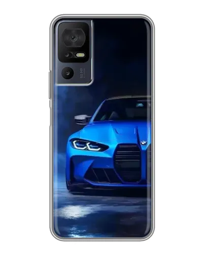 Чохол для TCL 50 5G з картинкою «Блакитна BMW M4»