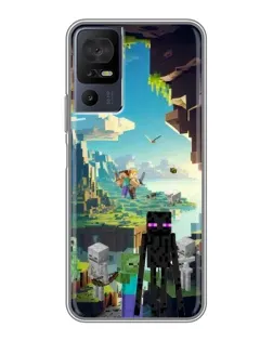 Чохол для TCL 50 5G з картинкою «Ендермен у лісі»