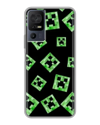 Чохол для TCL 50 5G з картинкою «Паттерн з кріперами» Чохол для TCL 50 5G з картинкою «Паттерн з кріперами»