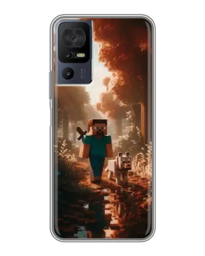 Чохол для TCL 50 5G з картинкою «Стів у лісі» Чохол для TCL 50 5G з картинкою «Стів у лісі»