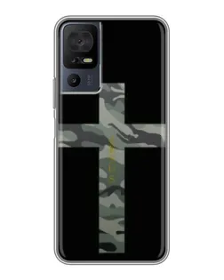 Чехол для TCL 50 5G с картинкой «Милитари Крест»