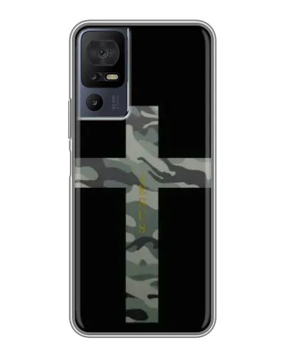 Чехол для TCL 50 5G с картинкой «Милитари Крест»