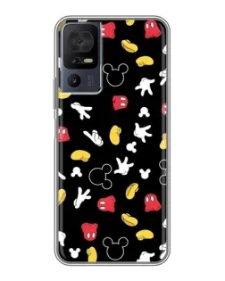 Чохол для TCL 50 5G з картинкою «Графічний принт лапок»