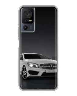 Чехол для TCL 50 5G с картинкой «Mercedes AMG GT Silver»