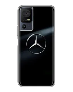 Чехол для TCL 50 5G с картинкой «Mercedes на металле»