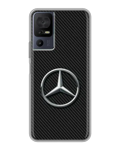 Чехол для TCL 50 5G с картинкой «Карбоновый Mercedes стиль» Чехол для TCL 50 5G с картинкой «Карбоновый Mercedes стиль»