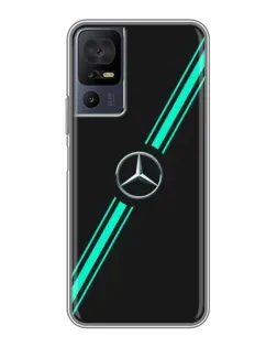 Чехол для TCL 50 5G с картинкой «Спортивные линии Mercedes»