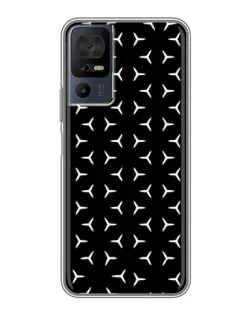 Чехол для TCL 50 5G с картинкой «Mercedes паттерн звезд»
