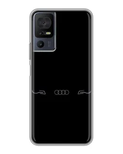 Чехол для TCL 50 5G с картинкой «Audi — световой подпись»