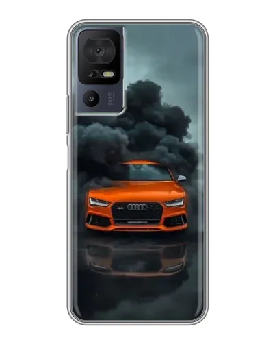 Чохол для TCL 50 5G з картинкою «Audi у хмарах диму»
