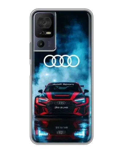 Чохол для TCL 50 5G з картинкою «Audi Sport — неон»