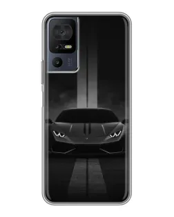 Чехол для TCL 50 5G с картинкой «Lamborghini симметрия дорог»