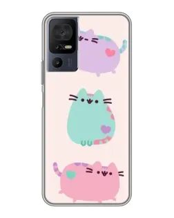 Чехол для TCL 50 5G с картинкой «Pusheen трио» Чехол для TCL 50 5G с картинкой «Pusheen трио»