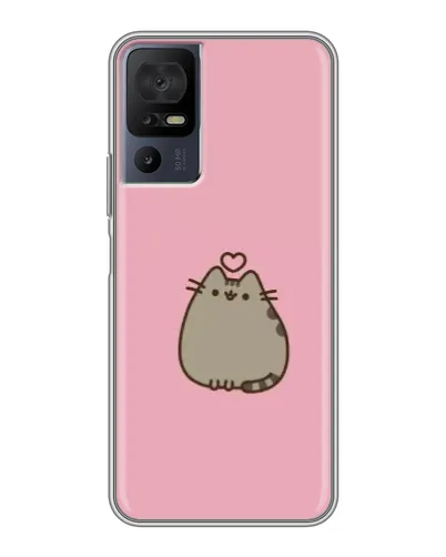 Чохол для TCL 50 5G з картинкою «Pusheen серце»