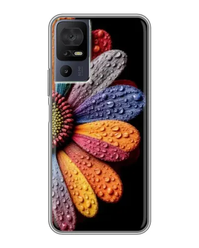 Чохол для TCL 50 5G з картинкою «Райдужна квітка»