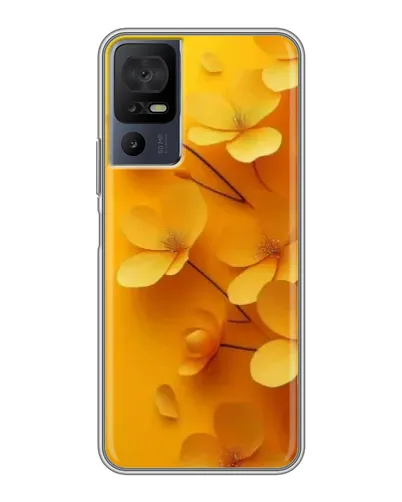 Чохол для TCL 50 5G з картинкою «Золоті пелюстки»