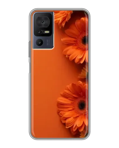 Чохол для TCL 50 5G з картинкою «Помаранчеві гербери»