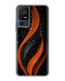 Чехол для TCL 50 5G с картинкой «Огненная звездная волна»