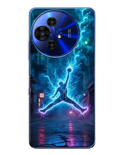Чохол для TCL 50 NxtPaper з картинкою «Jordan Gold Jumpman»
