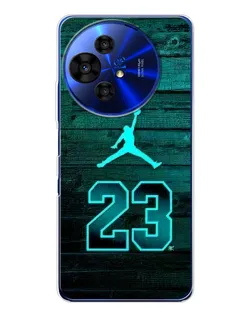Чохол для TCL 50 NxtPaper з картинкою «Jordan Cyan 23»