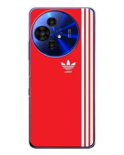 Чехол для TCL 50 NxtPaper с картинкой «Красный минимализм Adidas»