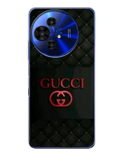 Чехол для TCL 50 NxtPaper с картинкой «Gucci — стеганый черный»